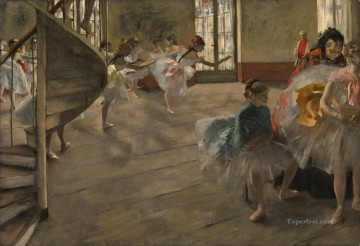 bailarinas de ballet gris Edgar Degas Pinturas al óleo